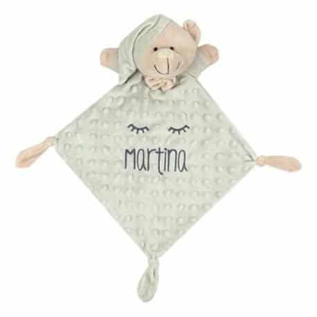 Dou Dou Apego Osito Bordado Gris