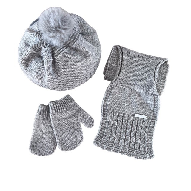 Conjunto Boina Gris Visi