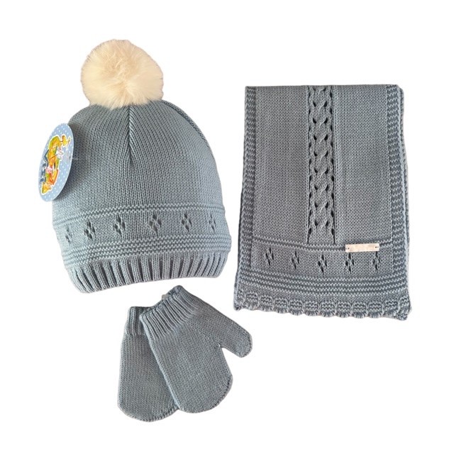 Conjunto Gorro Trenzado Nube Visi
