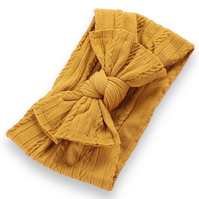 Turbante Trenzado Mostaza