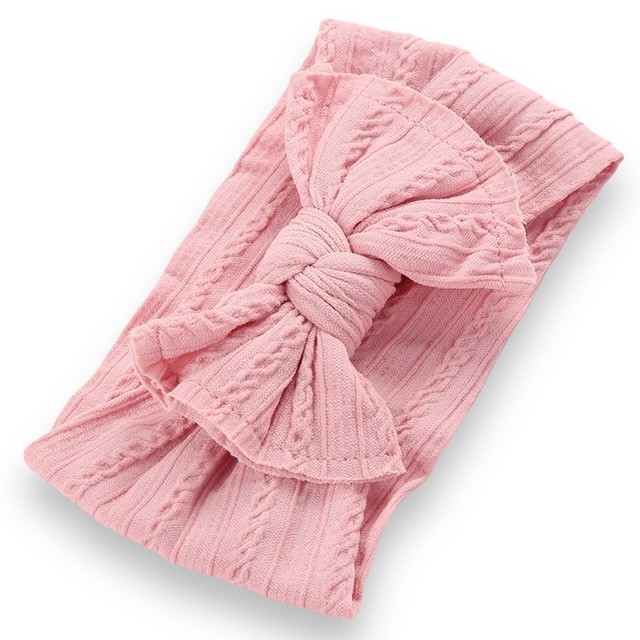 Turbante Trenzado Rosa Palo